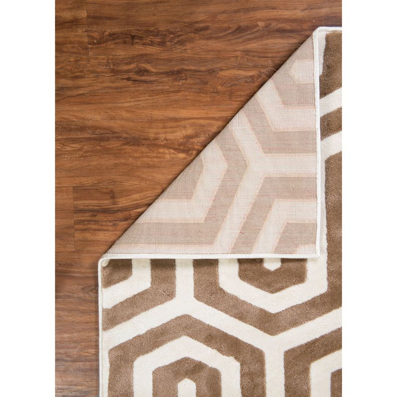Roma Tangent Area Rug - Ivory - (5'3" x 7') - Linon, 3 of 7