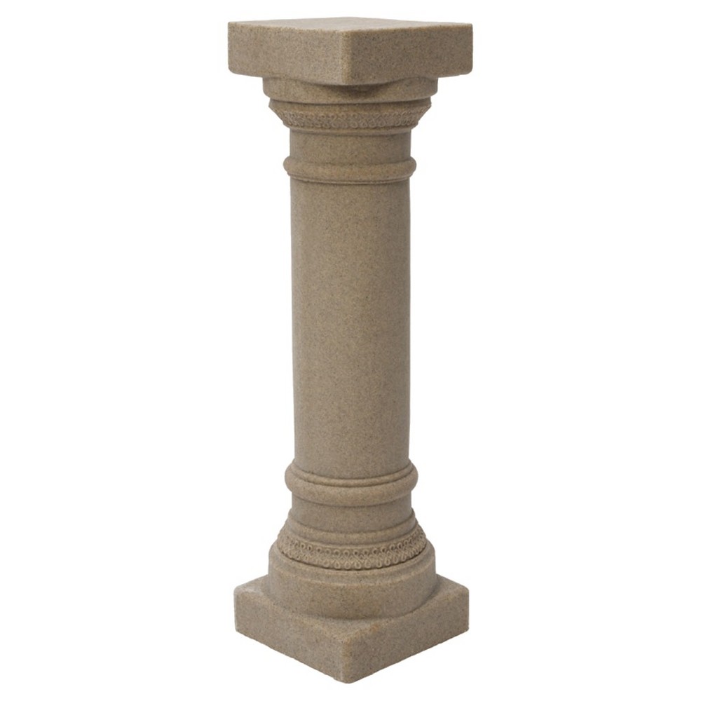 Photos - Other Decoration 32.25" Resin Greek Column Statuary - Sand - Emsco