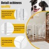 Dog Playpen 32 Inch 8 Panels, Heavy Duty Metal Pet Playpen Indoor Outdoor Exercise Pen with Doors for Large Medium Small Dogs Indoor Outdoor - 3 of 4