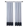 Kate Aurora 2 Piece Modern Chic Geometric Tab Top Window Curtain Panels - 2 of 2