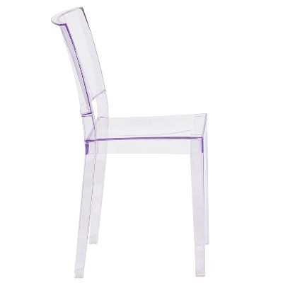 Elegant Clear Polycarbonate Stacking Side Chair