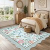 8x10 Area Rugs for Living Room Bedroom Large Washable Rugs, Boho Nursery Rug Non-Shedding Floral Stain Resistant Carpet Accent Rugs for Home - 3 of 4
