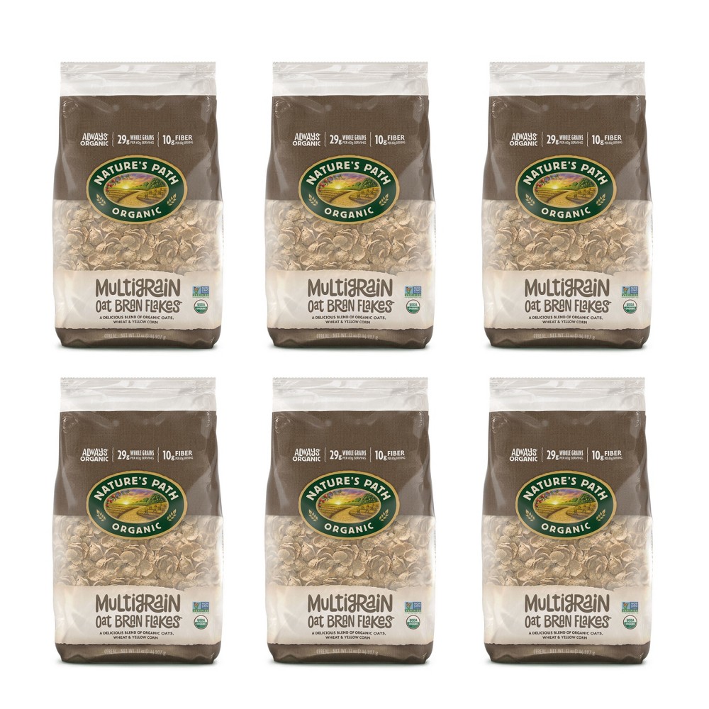 Nature's Path Organic Multigrain Flakes Cold Cereal - 6ct / 32oz