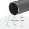Unique Bargains PVC Water Plumb DIY Crafts High Impact Rigid Round Pipes 8" Length - 3 of 4