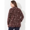 Catherines Women's Plus Size Cozy Velour Jacket - 3 of 4