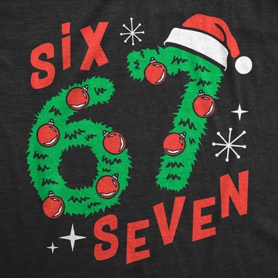 Мужские футболки Crazy Dog T-Shirts, Inc. Mens Funny T Shirts 6 7 Christmas Sarcastic Viral Meme Graphic Novelty Tee For Men - Crazy Dog Men's T Shirt Gift For Christmas Black S — фото 2