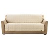 Deluxe Pet Armless Sofa Furniture Cover Ivory - Sure Fit: Machine Washable, Faux Suede Protector - 3 of 3