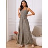 INSPIRE CHIC Women's Printed Overalls One Piece Sleeveless Split Wide Leg with Pockets Jumpsuits - 2 of 4