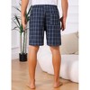INSPIRE CHIC Men's Summer Lounge Elastic Waist Casual Plaid Sleep Shorts - 3 of 4