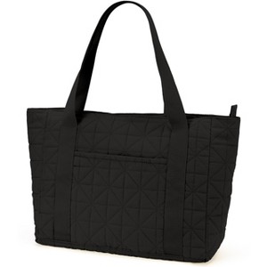 Generic Tote Bag for Women with Zipper, Puffer Tote Bag , Large Quilted Shoulder Bag - 1 of 4