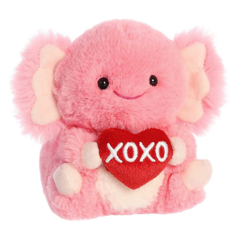 Aurora Mini XOXO Axolotl Rolly Pet Round Stuffed Animal Pink 5", 2 of 6