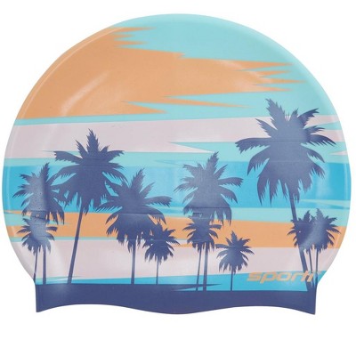 Sporti Tropic Silicone Swim Cap