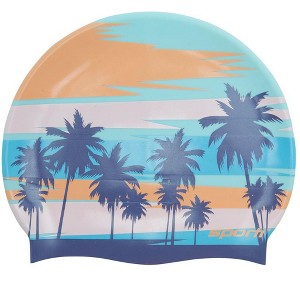 Sporti Tropic Silicone Swim Cap - 1 of 2