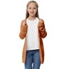 BLUEMING Girls' Oversized Chunky Knit Cardigan Jacket Front Button Thick Sweater with Snug Comfort - 2 of 4