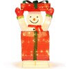 Tangkula Lighted Snowman Christmas Decoration Pre-Lit Pop up Snowman with 100 Warm LED Lights for Indoor Outdoor 3D Xmas Holiday Decoration - 2 of 3