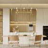 BAOURE 14-Light Gold Industrial Chandelier - 78.74" Rustic Kitchen Island Lighting-  Farmhouse Linear Chandeliers for Large Kitchen Islands & Dining - 2 of 4