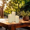 LumaBase Weather-Resistant LED Candles with Flickering Flame - Set of 3 - 2 of 4