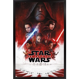 Trends International Star Wars: The Last Jedi - One Sheet (No Billing Block) Framed Wall Poster Prints - 1 of 4