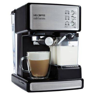 Mr. Coffee Programmable Espresso, Cappuccino, Coffee Maker with Automatic Milk Frother and 15-Bar Pump Stainless Steel Black, 2 of 7
