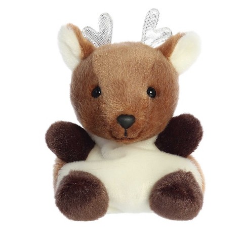 Aurora Mini Dash Reindeer Palm Pals Festive Stuffed Animal Brown 5 Target