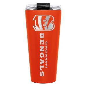 NFL Cincinnati Bengals Big Slim Travel Tumbler - 32oz: Stainless Steel, Lidded Drinkware - 1 of 4