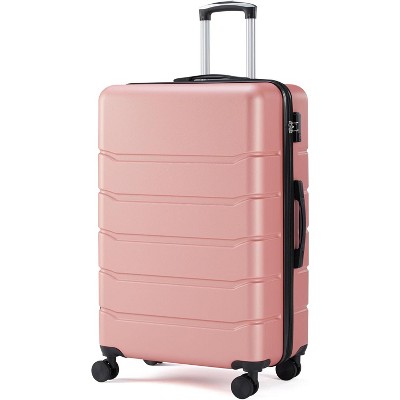 Paaaawaters Simple Deluxe 28 Inch Hardside Carry On Luggage, Suitcase with Double Spinner Wheels & TSA Lock