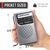 PowerBear Portable Radio | AM/FM, 2AA Battery Operated with Long Range Reception for Indoor, Outdoor & Emergency Use - 3 of 4