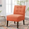 TopComfy Accent Chairs Modern Chair Dining Chair Armless Lounge Chair Comfortable Chair Decoration Chair for Living Room, Orange, 21"*29.13"*34.25" - 2 of 4