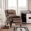 Lirago Faux Leather Pushback Recliner Chair 300lb Capacity Vintage Modern Style No Tools Assembly for Living Room Bedroom Office RV - 2 of 4