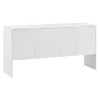 Okak Minimalist Style 60"L Sideboard Cabinet with 4 Doors and Rebound Device for Dining Room - 2 of 4