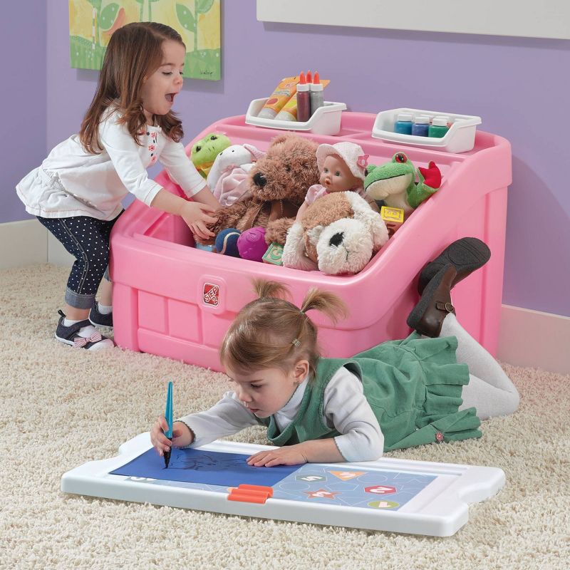 Step2 2-in-1 Toy Box - Pink, 3 of 9