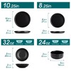 vancasso 16 Piece Set Of Matte Colored Glaze+Kiln Change Glaze Black Ceramic Tableware Set Serving 4 People - 2 of 4