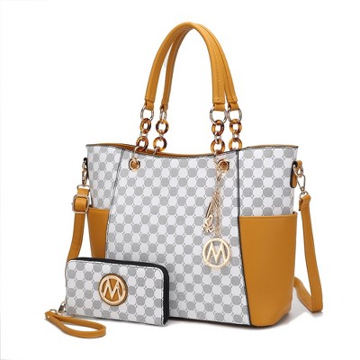 MKF Collection Merlina Circular Print Women’s Tote Bag with matching Wallet by Mia K