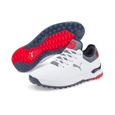 Puma Men's Proadapt Alphacat Golf Shoes White/navy/red : Target