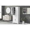Akoasm Tall Medicine Cabinet Bathroom Storage Cabinet With Drawers-White - 4 of 4