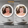 Round LED light Bathroom Mirror Aluminum Alloy Bathroom Mirror Tempered Glass Bathroom Mirror Wall Mounted Bathroom Mirror 24*24 inches - 4 of 4