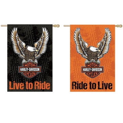 harley davidson garden flag