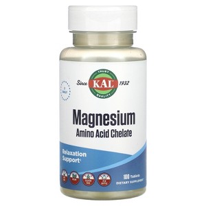KAL Magnesium Amino Acid Chelate, 100 Tablets - 1 of 2