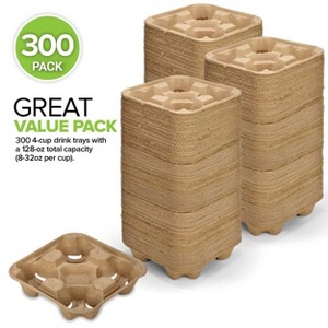 Stock Your Home Disposable Coffee Tray Holder (300 Count) - 1 of 3
