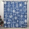 LunaLulinlk 13pc Christmas Shower Curtain with Hooks - 2 of 4