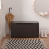 Wooden Toy Box Storage With Safety Hinge, Lid Storage Bench For Bedroom Living Room Playroom Boys & Girls, Toddlers Toy Storage Chest - 4 of 4