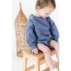Organic Cotton Bubble Romper | Blue | Charlie Lou Baby - 4 of 4