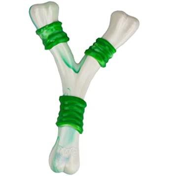 Multipet Wish Bone (Nylon/TPR), Peppermint Scented, Dog Toy
