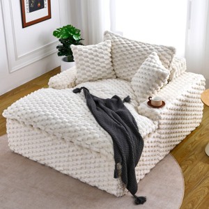 51'' Comfort Bearing Sofa with Two Pillows and Backrest,Space-Saving Design for Bedrooms and Living Rooms - The Pop Home - 1 of 4