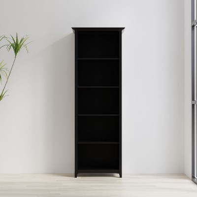 NicBex 83.4" H 5 Tier Corner Bookcase with LED Light Open Corner Plant Display for Small Spaces Office Home