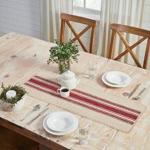 Yuletide Burlap Red Stripe Runner 12x36 - 1 of 1