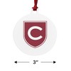Colgate University Secondary Logo Aluminum Holiday Christmas Tree Ornament - 3 of 4