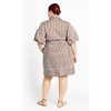 CITY CHIC | Women's Plus Size  Stripe May Dress - tabacco stripe - 24W - 2 of 4