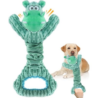 Dog Toy for Aggressive Chewers£ºLarge Plush Dog Toys with Squeaker to Keep Them Busy