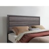 NicBex Full/Queen/King Modern Platform Bed Frame with Headboard and Footboard,Solid Wood Slats Support,No Box Spring Needed,Easy Assembly,Gray/White - 2 of 4